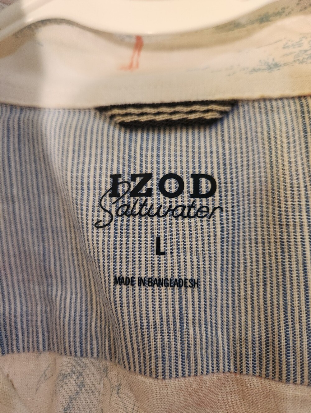 Izod White Short-Sleeve Camp Shirt with Coral Flamingo Print - Picture 2 of 6